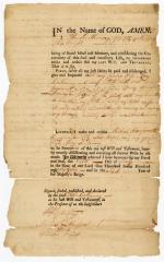 Probated will of Peter LeShoung, 1767