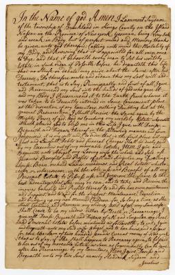 Probated will of Lambert Suydam, 1767