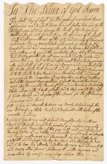 Probated will of Christigan Stover, 1767