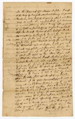 Probated will of John Provost, 1767