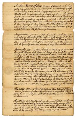 Probated will of Joris Brinckerhoff, 1768