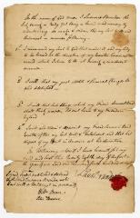 Probated will of Lawrence Brander, 1768