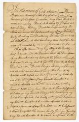 Probated will of Thomas Braine, 1768