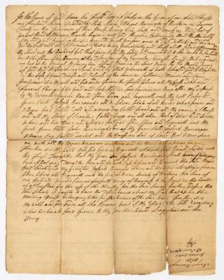 Probated will of Marget Burroughs, 1768