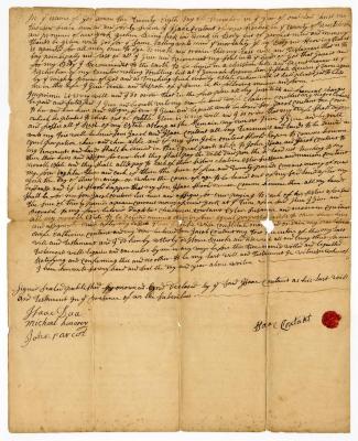 Probated will of Isaac Coutant, 1768