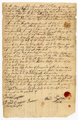 Probated will of David Fithen, 1768