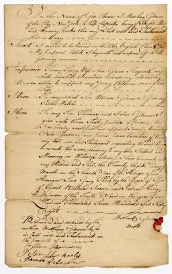 Probated will of Mathew Gibson, 1768