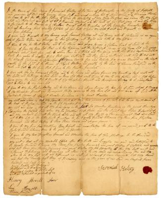 Probated will of Jeremiah Halsey, 1768