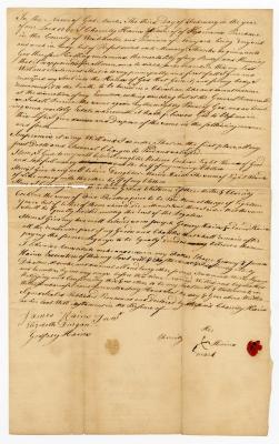 Probated will of Charity Hains, 1768