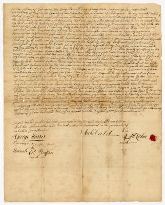 Probated will of Archibald McColm, 1768