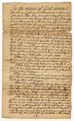 Probated will of Ann Powers, 1768