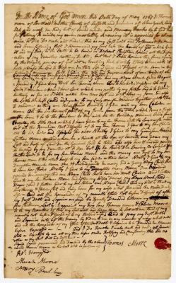 Probated will of Thomas Moore, 1768