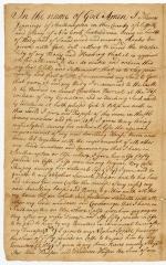 Probated will of Thomas Jennings, 1768