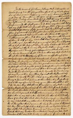 Probated will of Henry Mott, 1768
