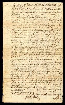 Probated will of Caleb Pell, 1768