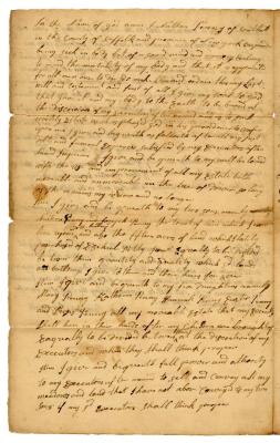 Probated will of Nathan Penny, 1768