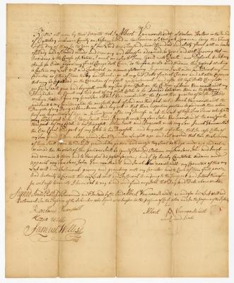 Probated will of Albert Vannoorstrandt, 1768