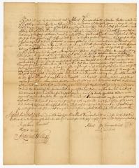 Probated will of Albert Vannoorstrandt, 1768