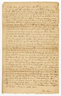 Probated will of John Vanderbilt, 1768