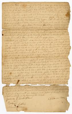 Probated will of Christopher Tobias, 1768