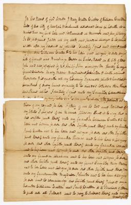 Probated will of Mary Walton, 1768