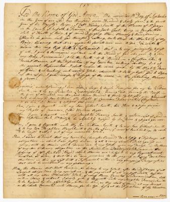Probated will of Henry Smith, 1768