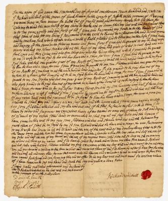 Probated will of Richard Woodhull, 1768