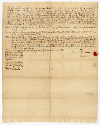 Probated will of Isaac Barns, 1769