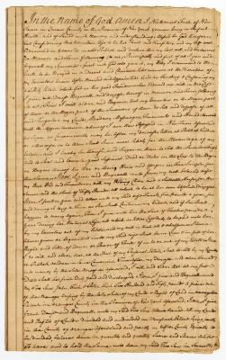 Probated will of Nathaniel Fish, 1769