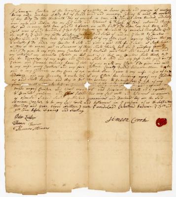 Probated will of Simeon Crooker, 1769
