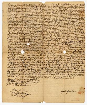 Probated will of John Fowler, 1769