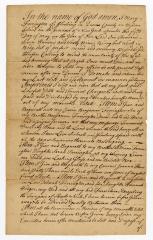 Probated will of Mary Farrington, 1769