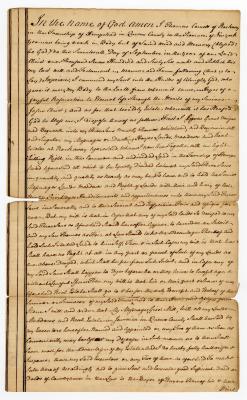 Probated will of Thomas Cornell, 1769