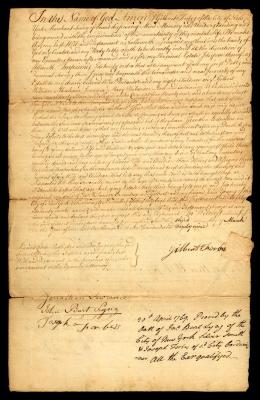 Probated will of Gilbert Forbes, 1769