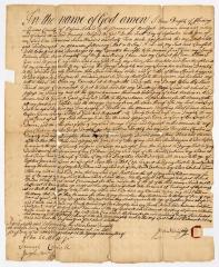 Probated will of Isaac Doughty, 1769
