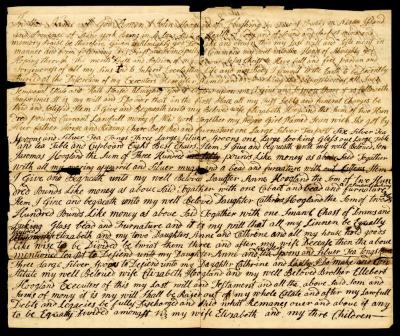 Probated will of John Hoogland, 1769