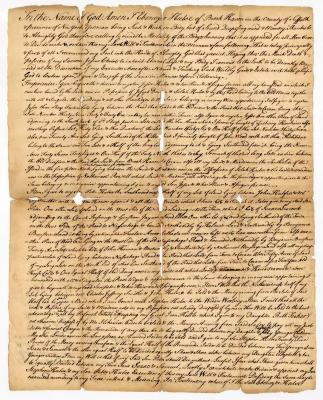 Probated will of Ebenezer Hulse, 1769