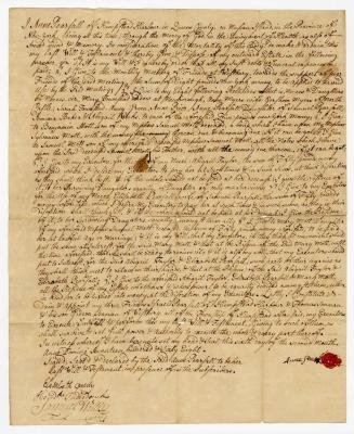 Probated will of Anne Pearsall, 1769