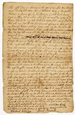 Probated will of William Kirk, 1769