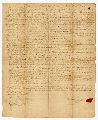 Probated will of Richard Howell, 1769