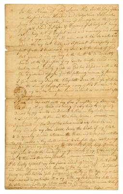 Probated will of Zerviah Jervis, 1769