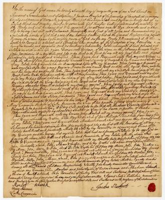 Probated will of Jacobus Monfoort, 1769