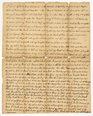 Probated will of Charles Ludlam, 1769