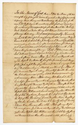 Probated will of Peter Van Orden, 1769