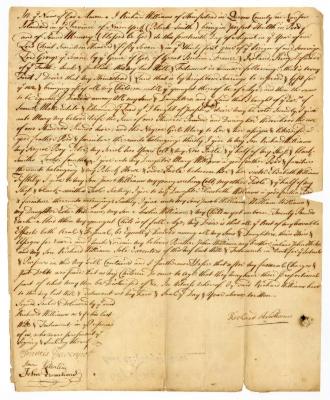 Probated will of Richard Williams, 1769