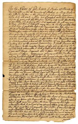 Probated will of Steven Willemsen, 1769
