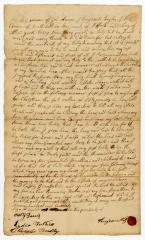 Probated will of Benjamin Bayley, 1770