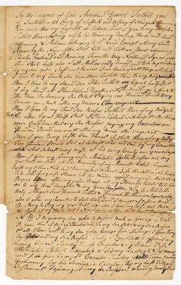 Probated will of Daniel Tuthill, 1769