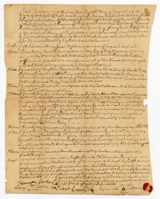 Probated will of Susannah Sutton, 1769