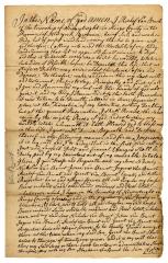 Probated will of Roelof Van Brunt, 1768